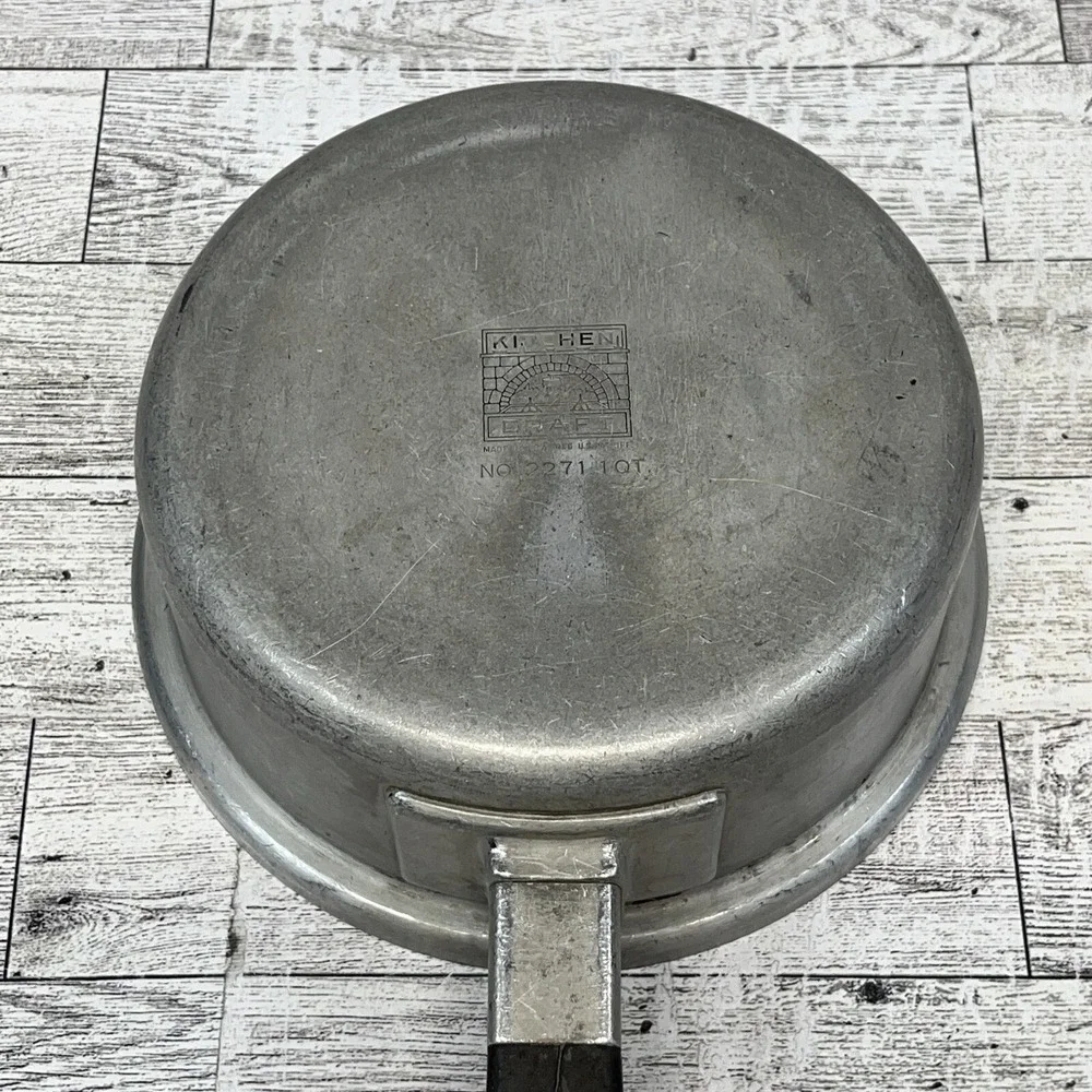 Vintage Kitchen Craft Cast Aluminum 1 Qt Saucepan With Lid‎ Model 2271